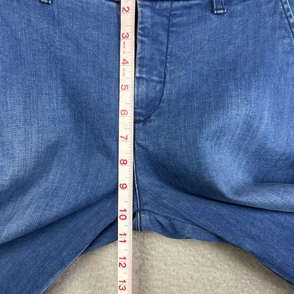 Frank & Eileen Womens Wicklow Jeans Trouser Style Raw Hem Stretch Denim Size 6 - Picture 7 of 11